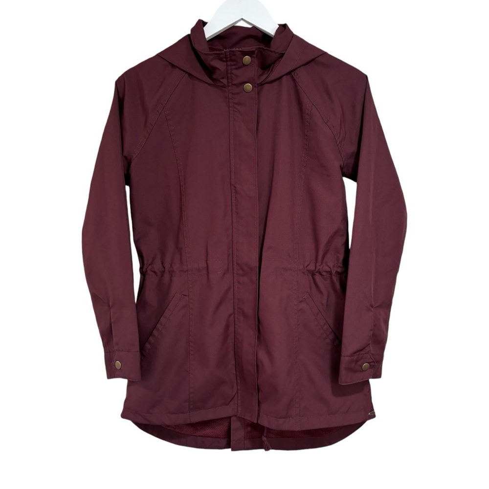 O’Neill Gayle Burgundy Windbreaker Hooded Zip Up Spring Jacket Women's Size XS - Picture 1 of 15